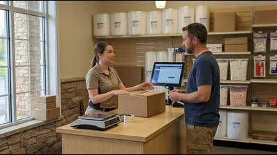 Mailbox Plus storefront in Concord Township offering FedEx and UPS shipping services for Fairport Harbor residents.