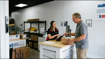 Mailbox Plus interior in Concord Township, featuring high-quality packing materials and shipping services for Leroy Township neighbors.